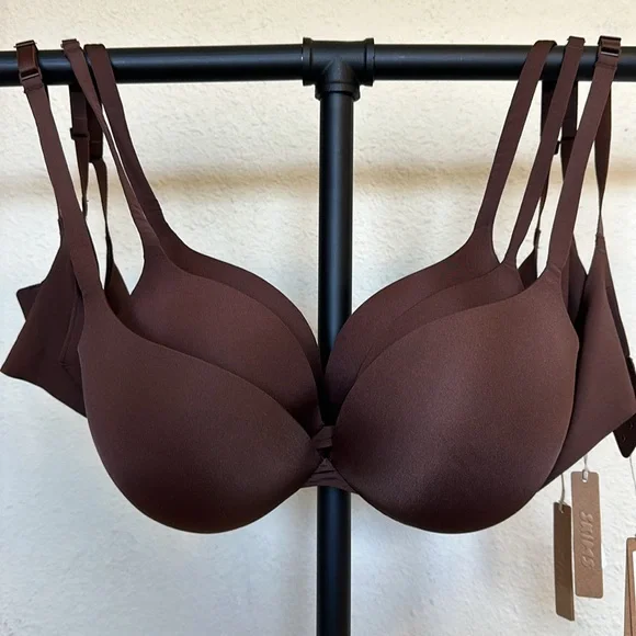 NWT SKIMS ULTIMATE PUSH UP BRA Tear Drop COCOA BROWN‎ SIZE 32D - Picture 4 of 5